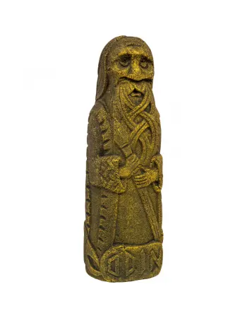 Odin Norse God Hand Carved Stone Statue