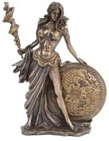 Frigga Norse Goddess Bronze Statue