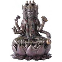 Brahma Bronze Resin Hindu God Statue