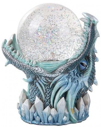 Frost Dragon Head Storm Ball Statue