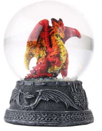 Hyperion Golden Dragon Water Globe