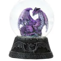 Hoarfrost Purple Dragon Water Globe