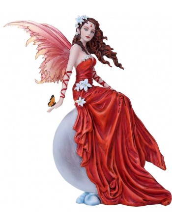 Crimson Lilly Fairy Statue