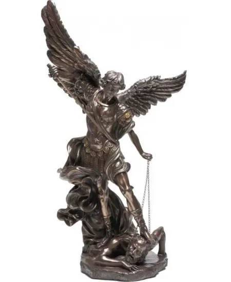 Archangel St Michael 47 Inch Bronze Resin Statue