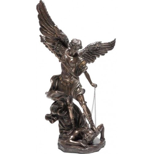 Archangel St Michael 47 Inch Statue Bronze Resin Christian Art