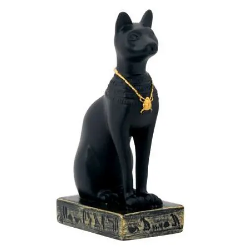 Bastet Black Cat Mini Statue