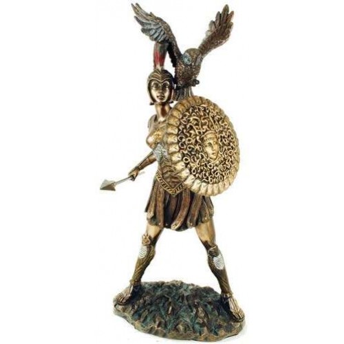 Greek Goddess of War and Wisdom Athena 12 Height Figurine in