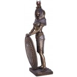 Isis Egyptian Goddess with Shield Statue -11 Inches