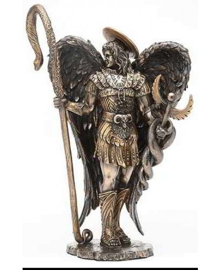 Archangel Raphael Healing Bronze Resin Statue 12 Inches