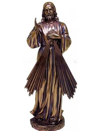 Divine Mercy Jesus Christian Bronze Statue