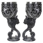 Black Cat Familiars Love Goblet Set