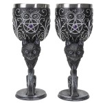 Black Cat Familiars Love Goblet Set