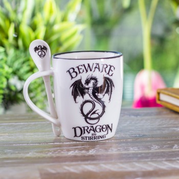 Dragon is Stirring Mug and Spoon Set