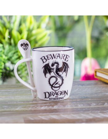 Dragon is Stirring Mug and Spoon Set