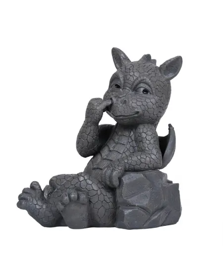 Nose Picker Dragon Garden Statue