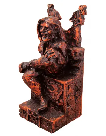 Loki, Norse Trickster God Seated Statue