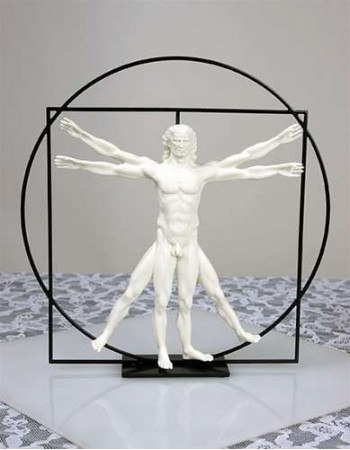 Vitruvian Universal Man by DaVinci Museum Replica Statue