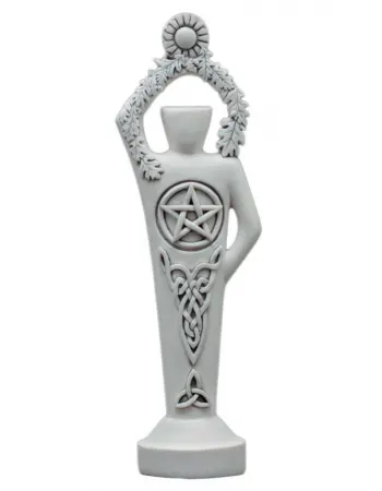 Pentacle Lord White Stone Finish Altar Statue